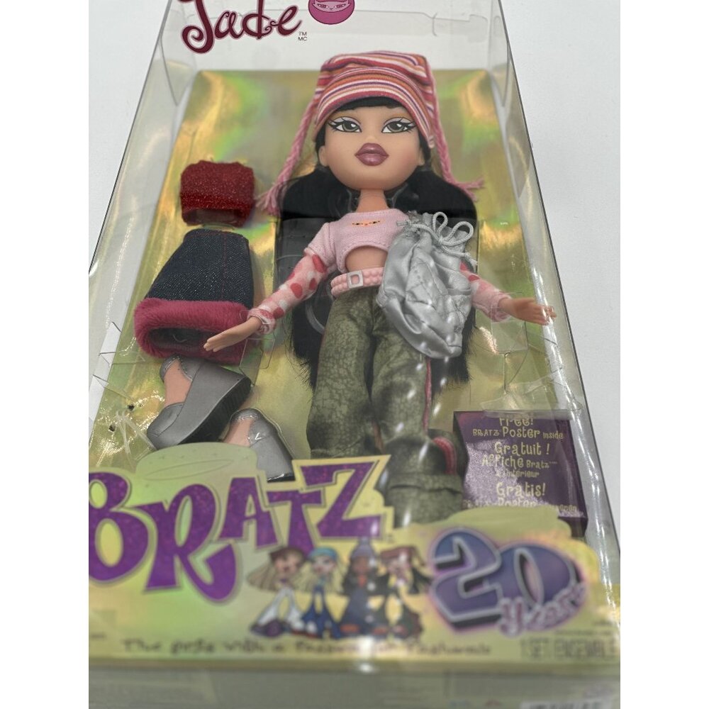 Bratz 20 Years Jade Doll With Accessories & Outfit In Original Packaging